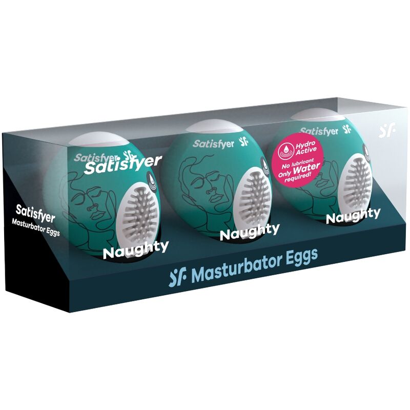 SATISFYER - 3 NAUGHTY MASTURBATING EGGS