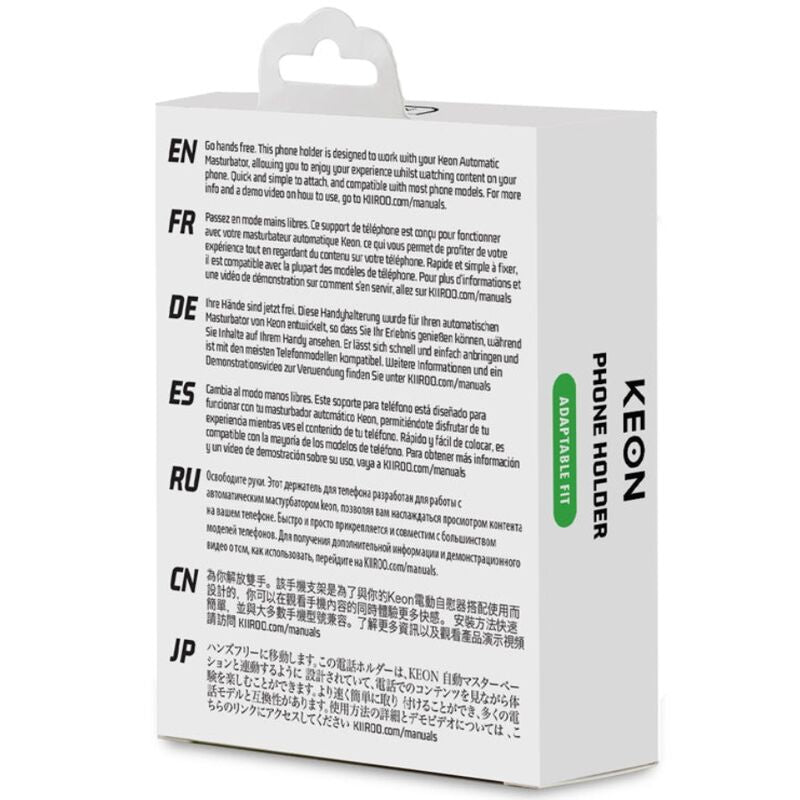 KIIROO - SUPPORT DE TÉLÉPHONE KEON - ADAPTATEUR DE TÉLÉPHONE PORTABLE