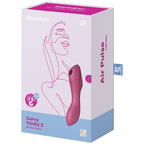SATISFYER - VIBRATEUR À IMPULSIONS D'AIR CURVY TRINITY 3 ROUGE