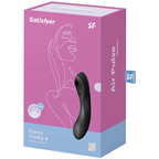 SATISFYER - VIBRATEUR À IMPULSIONS D'AIR CURVY TRINITY 4 NOIR