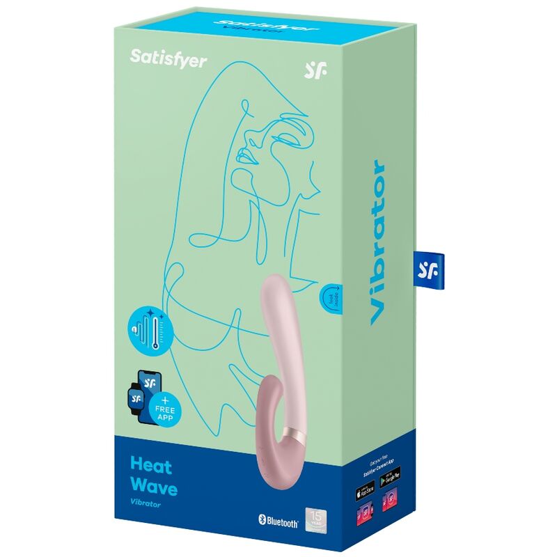 SATISFYER - APPLICATION VIBRATEUR À ONDES CHAUDES ROSE