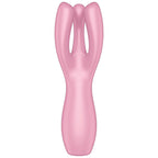 SATISFYER - VIBRATEUR ROSE À TROIS