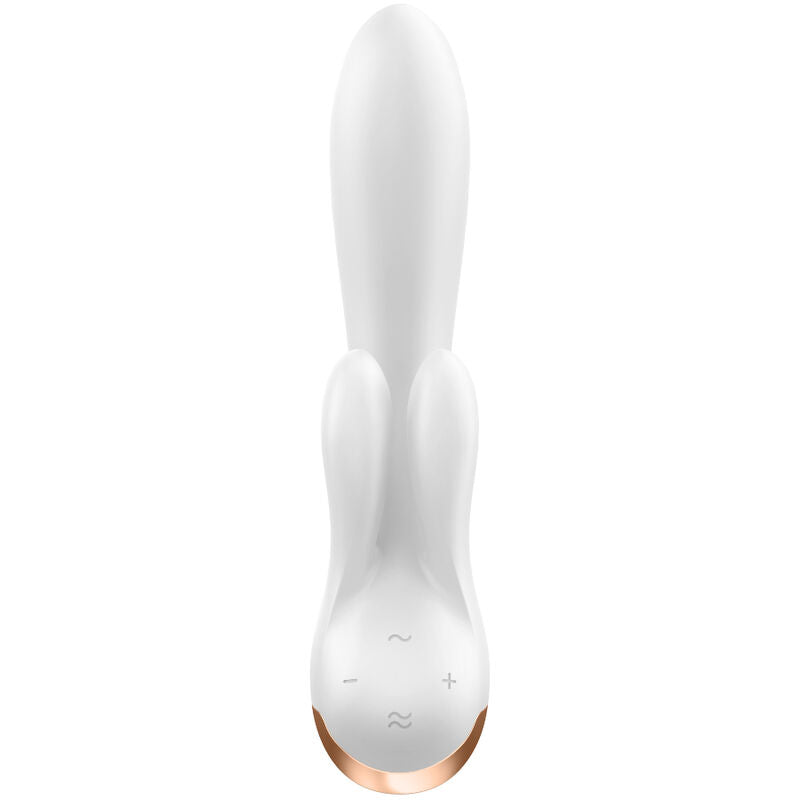 SATISFYER - WHITE FLEX DOUBLE VIBRATOR APP