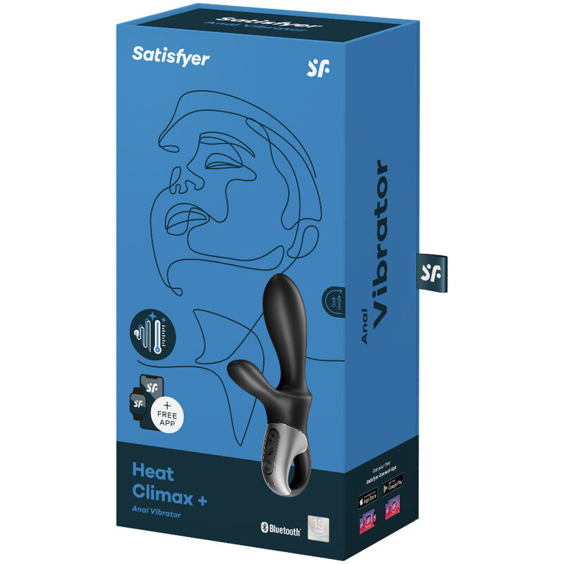 SATISFYER - HEAT CLIMAX+ APP VIBRATEUR ANAL NOIR