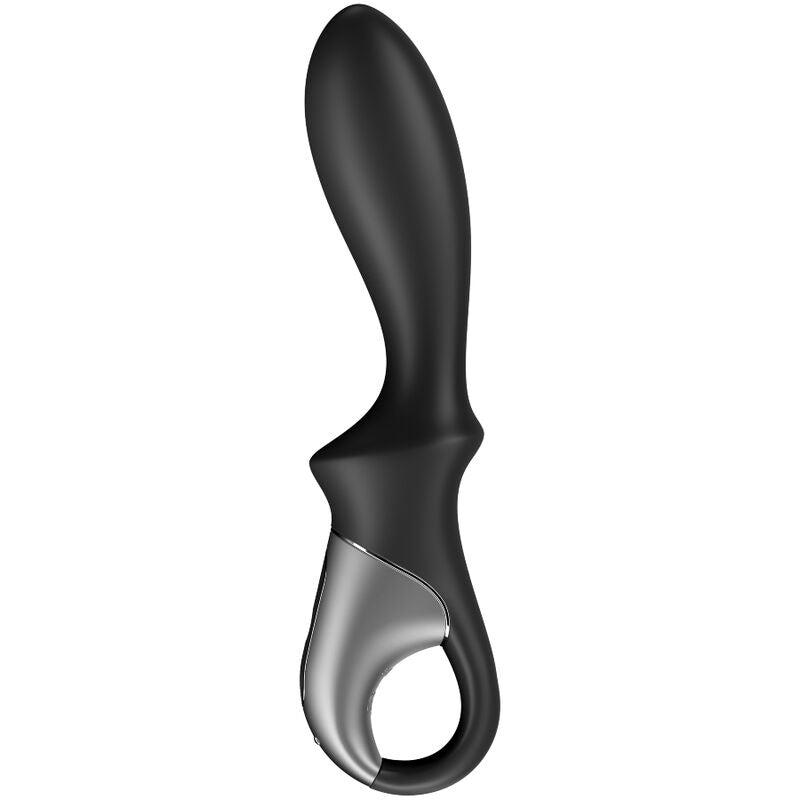 SATISFYER - APPLICATION VIBRATEUR ANAL CHAUFFANT CLIMAX NOIR