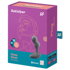 SATISFYER - DEEP DIVER GRAY VIBRANT PLUG APP