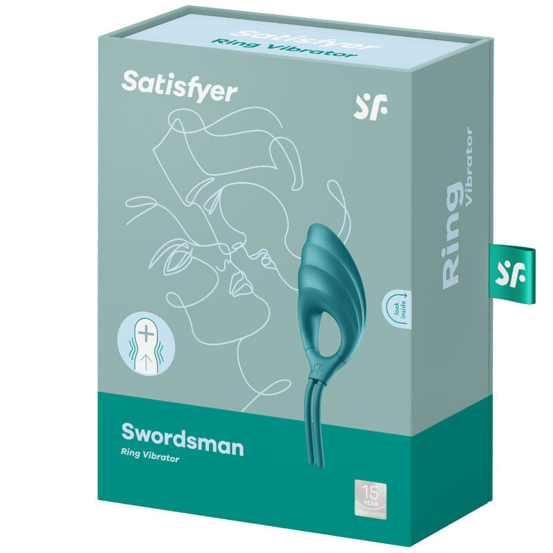 SATISFYER - VIBRATEUR À ANNEAU VERT SWORDSMAN