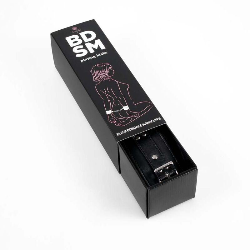 SECRETPLAY - COLLECTION DE MENOTTES NOIRES BONDAGE BDSM