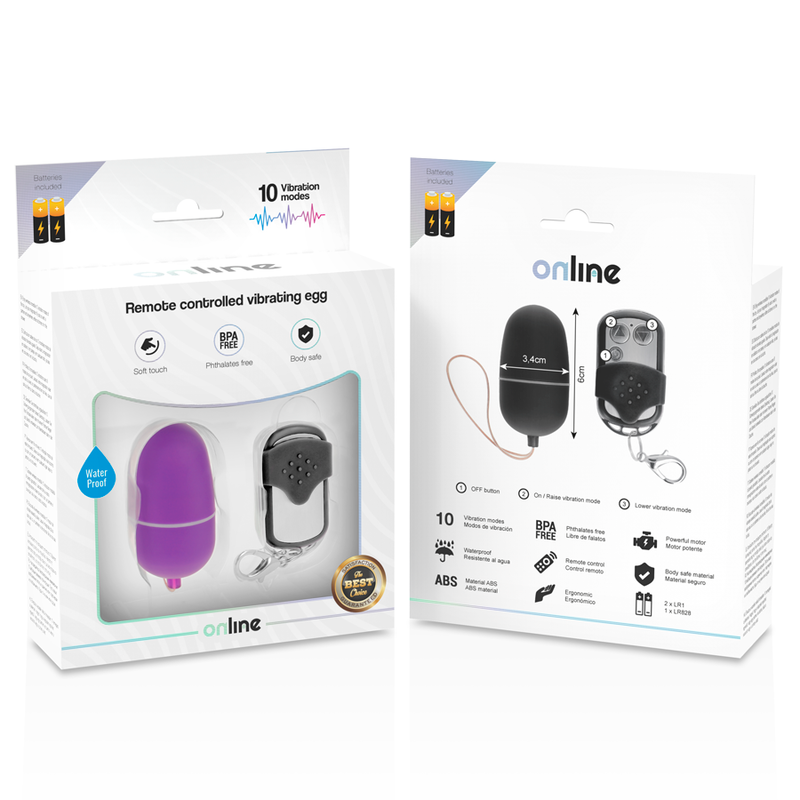 ONLINE - M LILAC REMOTE CONTROL VIBRATING EGG