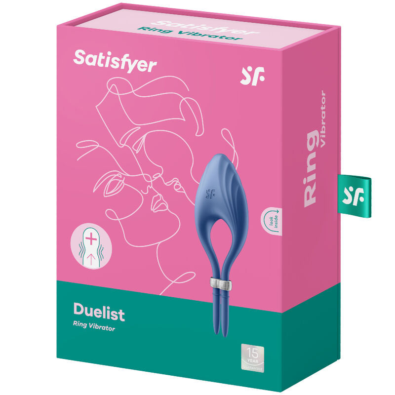 SATISFYER - ANNEAU VIBRANT DUELIST BLEU