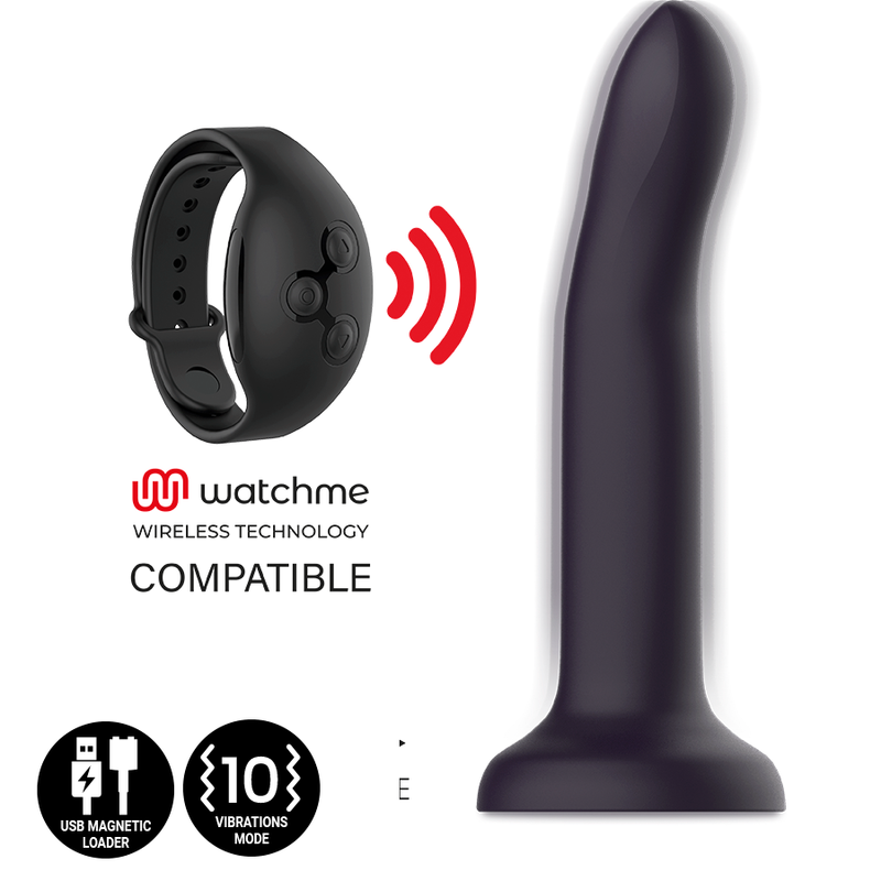 MYTHOLOGIE - DUMAN MYSTIC DILDO L - VIBRATEUR COMPATIBLE AVEC LA TECHNOLOGIE SANS FIL WATCHME
