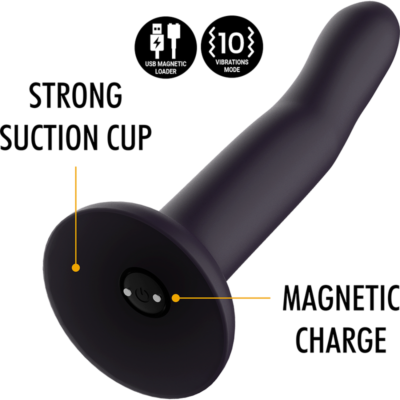 MYTHOLOGIE - DUMAN MYSTIC DILDO L - VIBRATEUR COMPATIBLE AVEC LA TECHNOLOGIE SANS FIL WATCHME