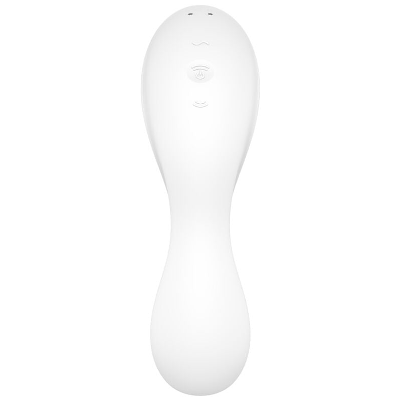 SATISFYER - VIBRATEUR ET STIMULATEUR CURVY TRINITY 5 BLANC