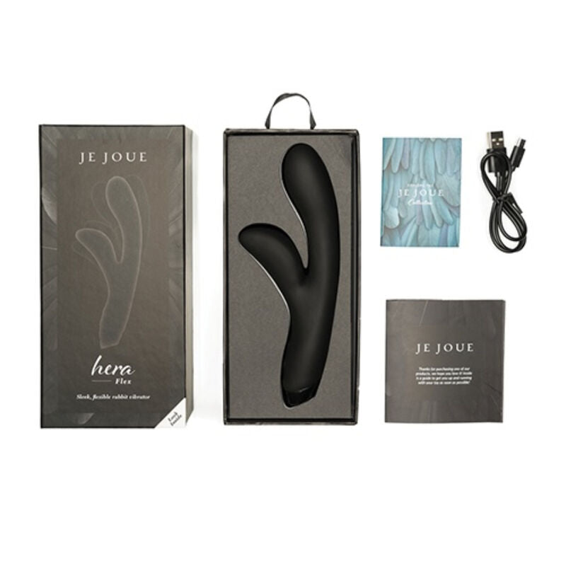 I JUST JOUE - HERA FLEX RABBIT VIBRATOR - BLACK