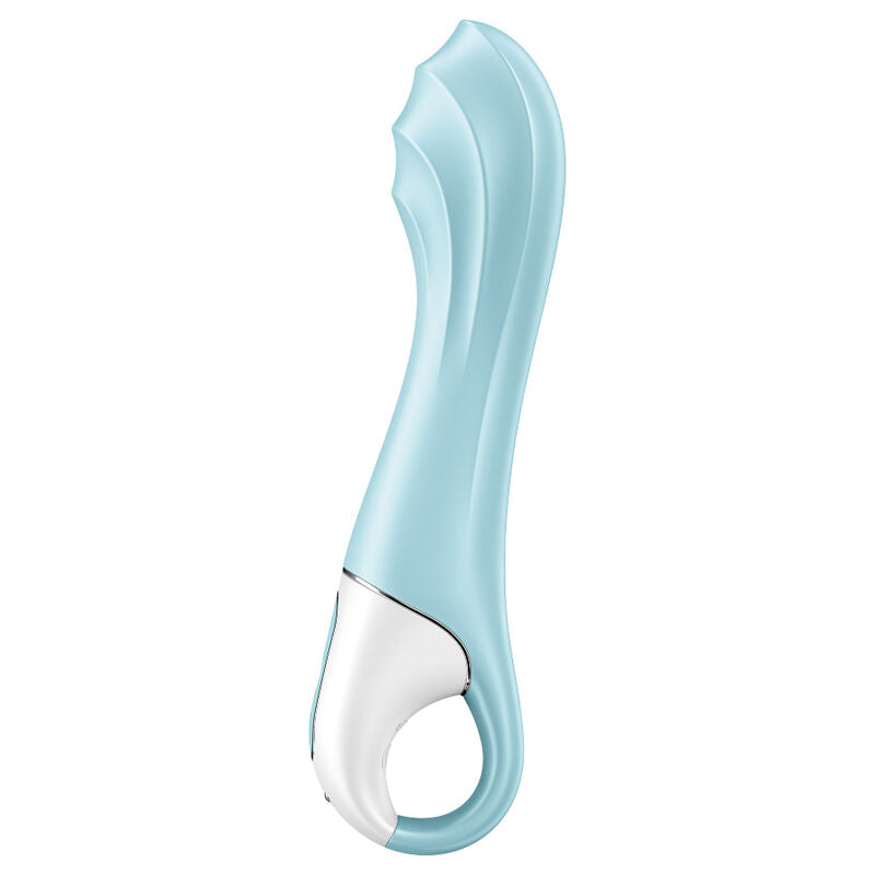 SATISFYER - POMPE À AIR 5+ VIBRATEUR GONFLABLE POUR POINT G BLEU