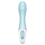 SATISFYER - POMPE À AIR 5+ VIBRATEUR GONFLABLE POUR POINT G BLEU