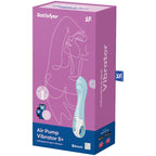 SATISFYER - POMPE À AIR 5+ VIBRATEUR GONFLABLE POUR POINT G BLEU