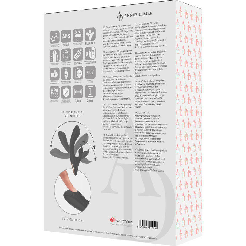 ANNE'S DESIRE - RABBIT REMOTE CONTROL TECHNOLOGY A BLACK WATCHME