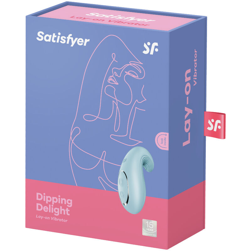 SATISFYER - VIBRATEUR DE COMPTOIR DIPPING DELIGHT BLEU