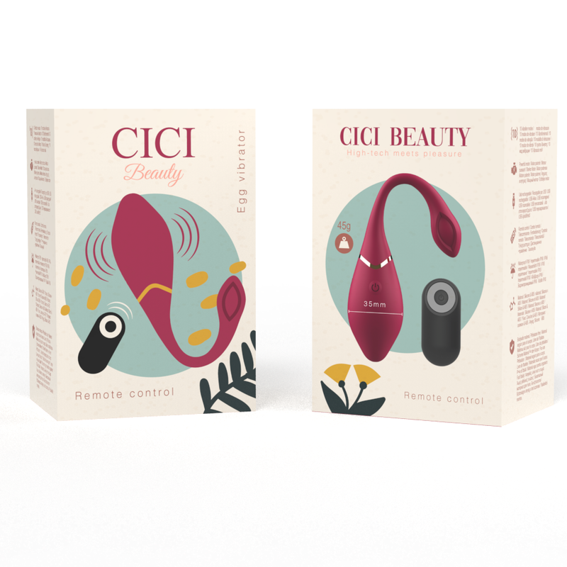 CICI BEAUTY - VIBRATEUR ŒUF EN SILICONE PREMIUM AVEC TÉLÉCOMMANDE