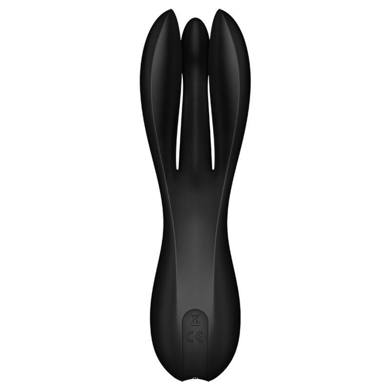 SATISFYER - VIBRATEUR À TROIS NOIRS