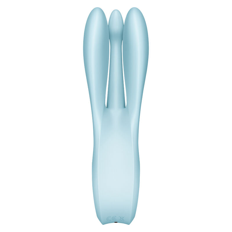 SATISFYER - THREESOME 1 VIBRATEUR BLEU