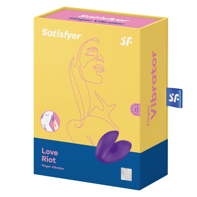 SATISFYER - VIBRATEUR À DOIGTS LOVE RIOT VIOLET