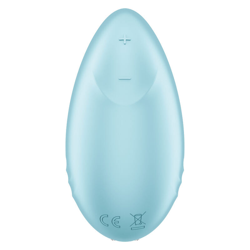 SATISFYER - VIBRATEUR À EMBOUT TROPICAL BLEU