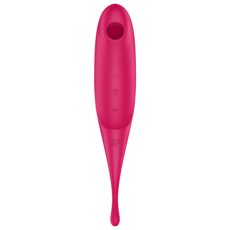 SATISFYER - STIMULATEUR ET VIBRATEUR À IMPULSIONS D'AIR PRO ROUGE TWIRLING
