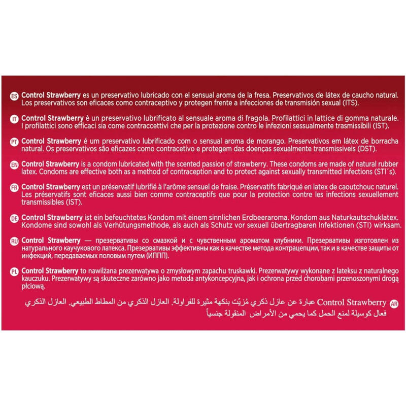 CONTRÔLE - PRÉSERVATIFS ADAPTA FRAISE 144 UNITÉS