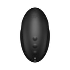 SATISFYER - VULVA LOVER 3 BLACK STIMULATOR AND VIBRATOR
