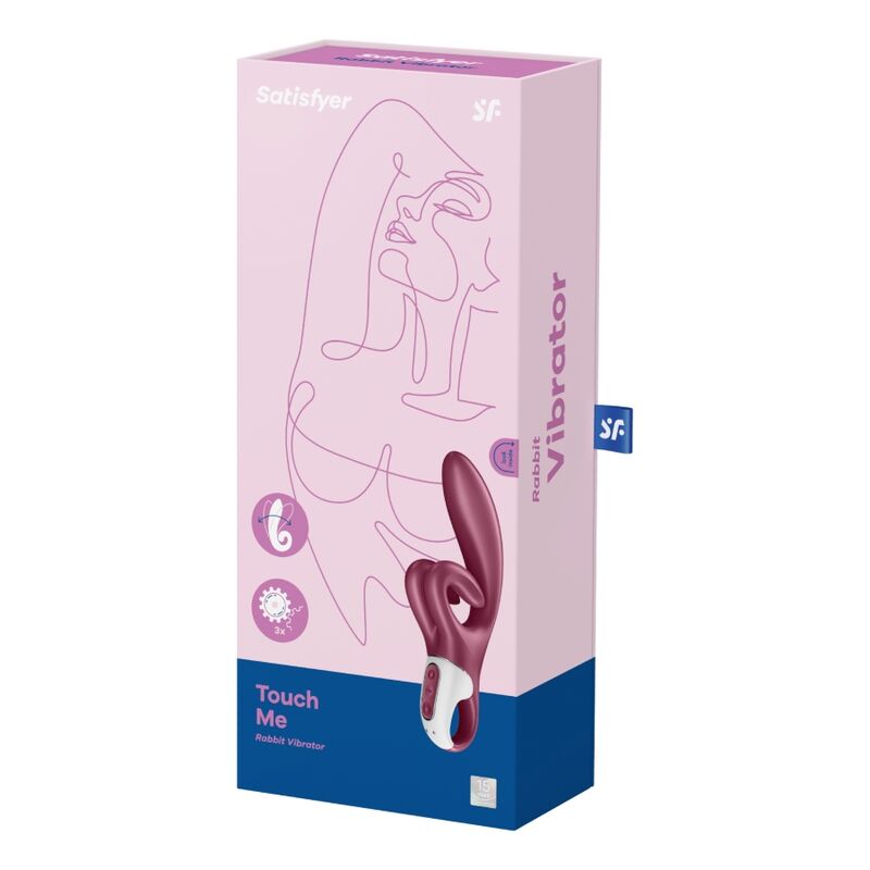 SATISFYER - TOUCH ME RABBIT VIBRATION ROUGE