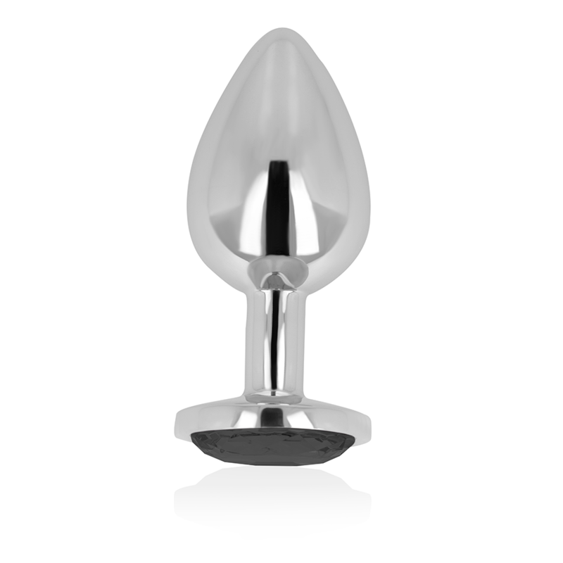 OHMAMA - PLUG ANAL EN CRISTAL NOIR DE 8 CM