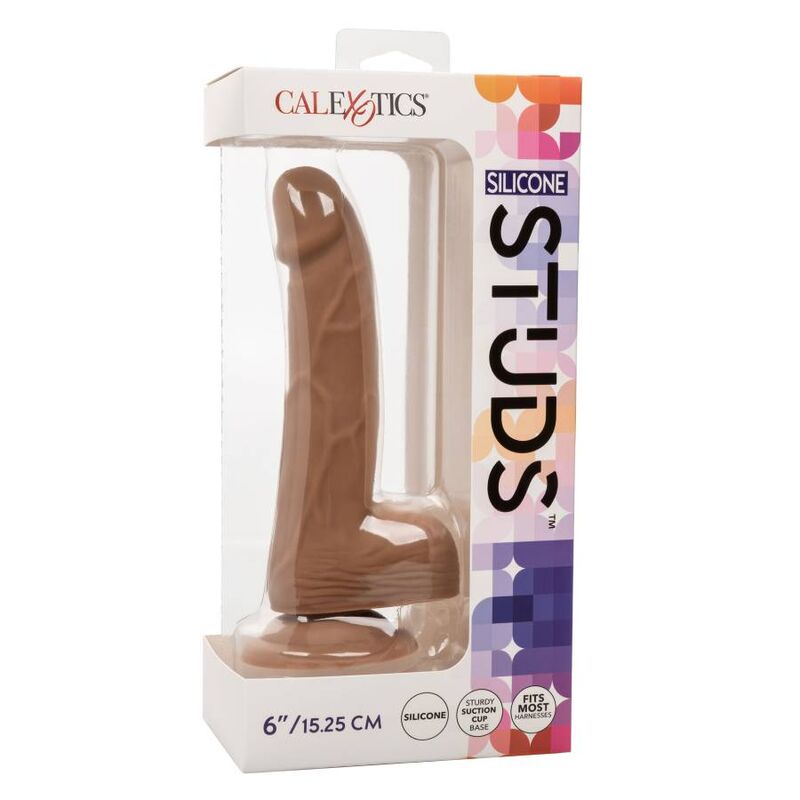 CALEXOTICS - CLOUS EN SILICONE MARRON DE 15,24 CM