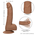CALEXOTICS - CLOUS EN SILICONE MARRON DE 15,24 CM
