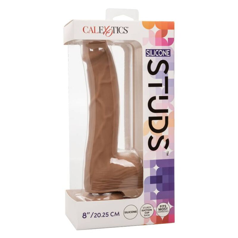 CALEXOTICS - CLOUS EN SILICONE MARRON DE 20,32 CM