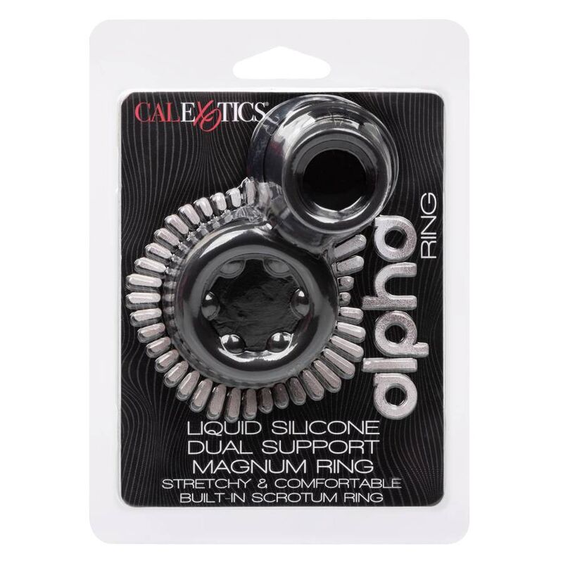 CALEXOTICS - ALPHA DUAL MAGNUM BLACK RING