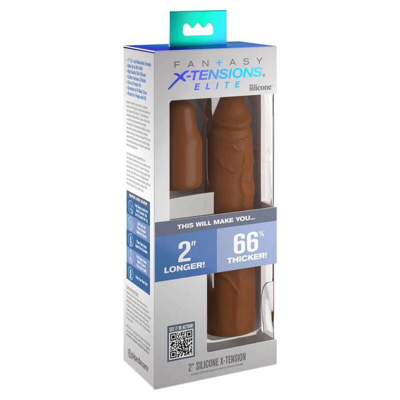 FANTASY X- TENSIONS - PIPEDREAMS 20.32 CM SLEEVE + 5.00 CM THUMB CAP CARAMEL