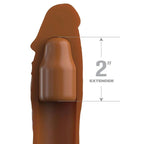 FANTASY X- TENSIONS - PIPEDREAMS 20.32 CM SLEEVE + 5.00 CM THUMB CAP CARAMEL