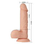 BAILE - BEAUTIFUL ENCOUNTER REALISTIC FLEXIBLE DILDO BAHAMUT 21.8 CM NATURAL