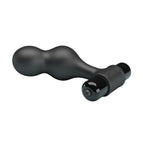 MR PLAY - BLACK SILICONE VIBRATING BUTTER PLUG