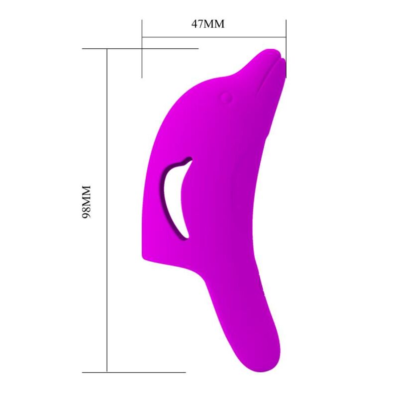 PRETTY LOVE - POWERFUL PURPLE DOLPHINI FINGER STIMULATOR