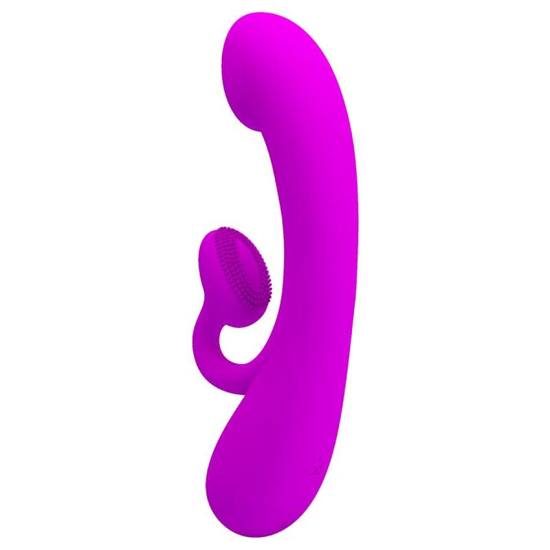 PRETTY LOVE - SINCERE SILICONE CLITORAL VIBRATOR AND PURPLE SUCKER
