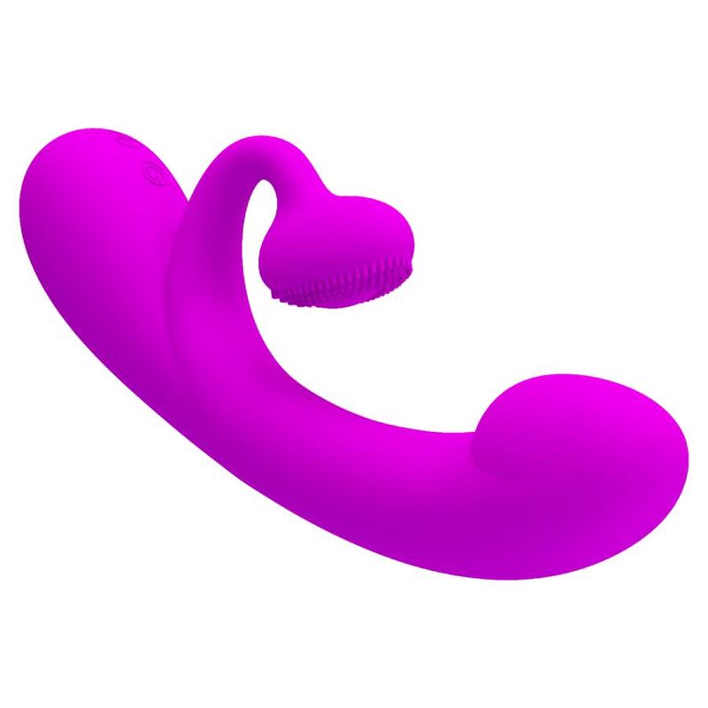 PRETTY LOVE - SINCERE SILICONE CLITORAL VIBRATOR AND PURPLE SUCKER