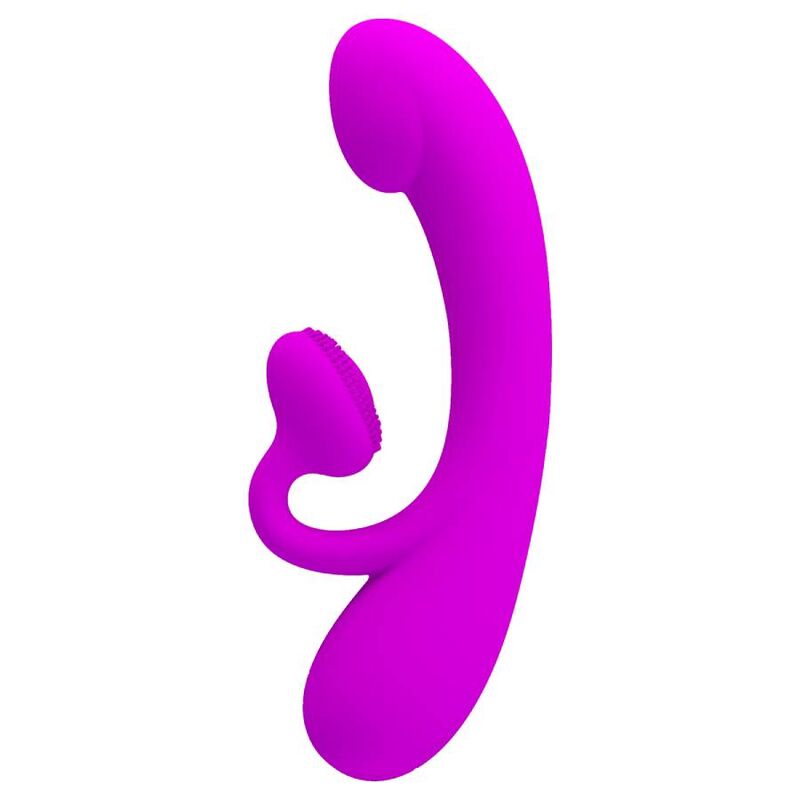 PRETTY LOVE - SINCERE SILICONE CLITORAL VIBRATOR AND PURPLE SUCKER