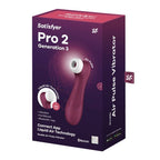 SATISFYER - PRO 2 GENERACIÓN 3 WINE RED BLUETOOTH AND APP
