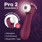 SATISFYER - PRO 2 GENERACIÓN 3 WINE RED BLUETOOTH AND APP