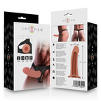 INTENSE - HOLLOW HARNESS WITH 16 X 3 CM DILDO