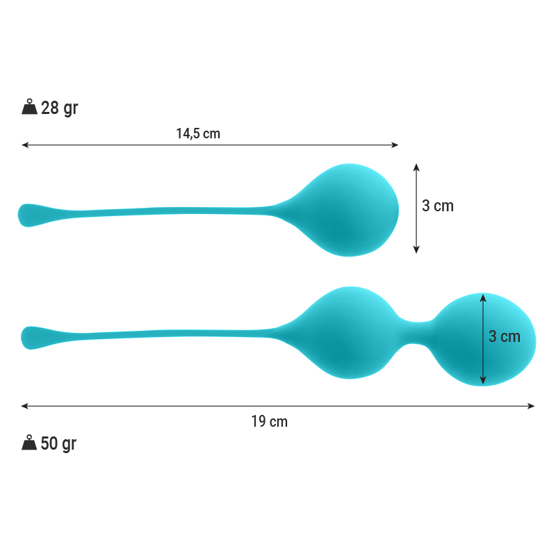INTENSE - PACK OF KEGEL BALLS KENDALL BLUE