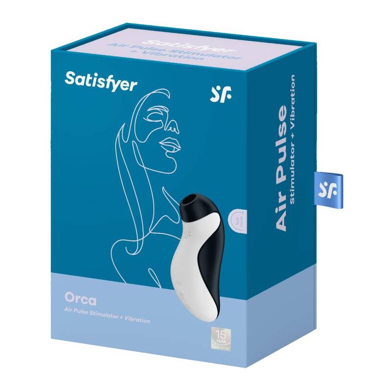 SATISFYER - STIMULATEUR À IMPULSIONS D'AIR ORCA + VIBRATIONS